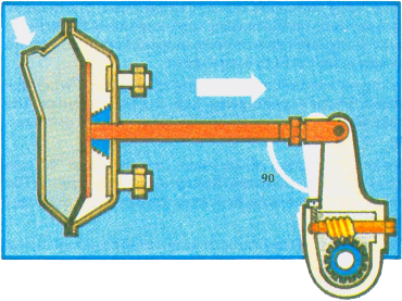 Front brake chamber illustration