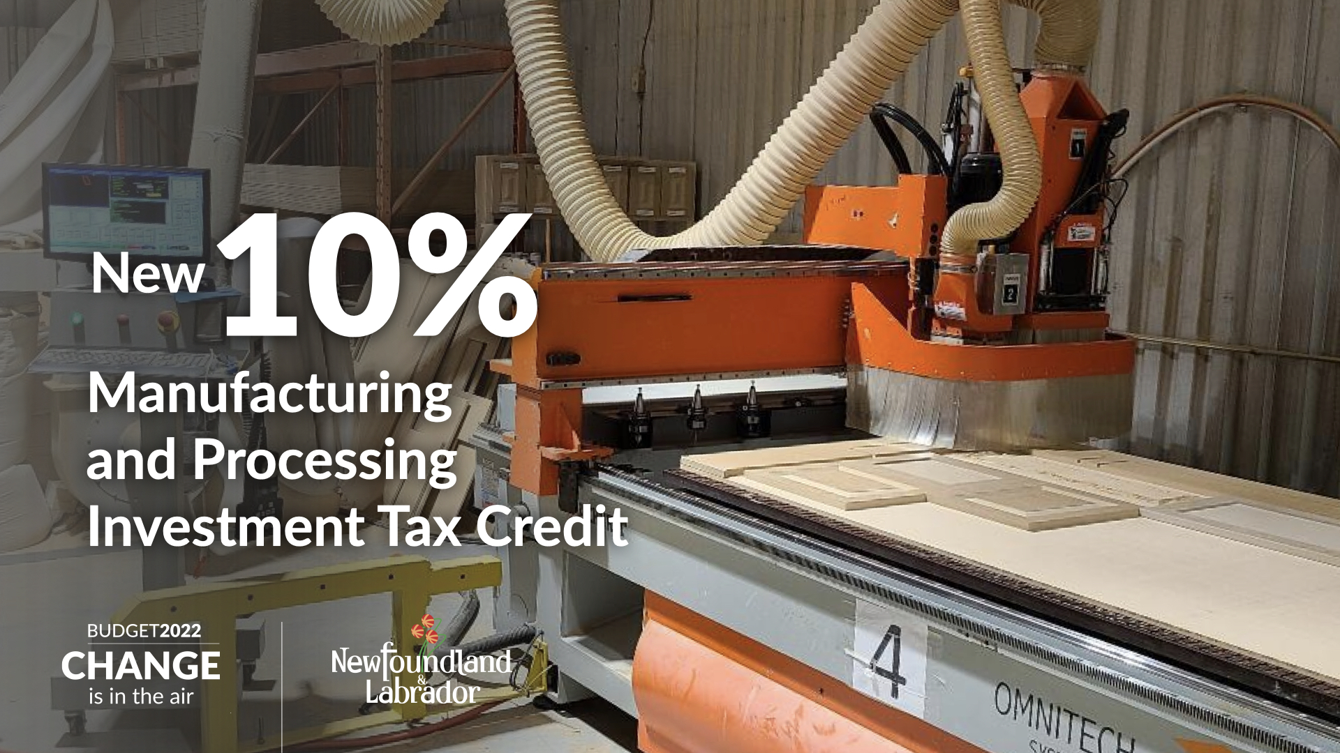 New 10% Manufacturing and Processing Investment Tax Credit
