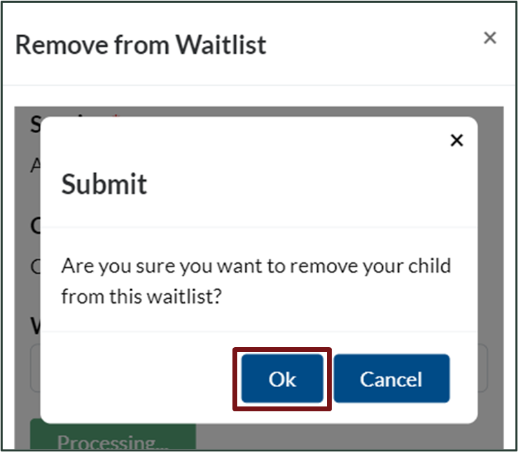 Submit removal request