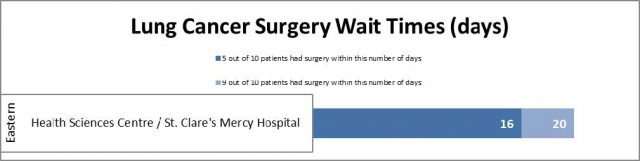 Lung Cancer Surgery Wait Times for Q1 (April 1 – June 30, 2023-2024)
