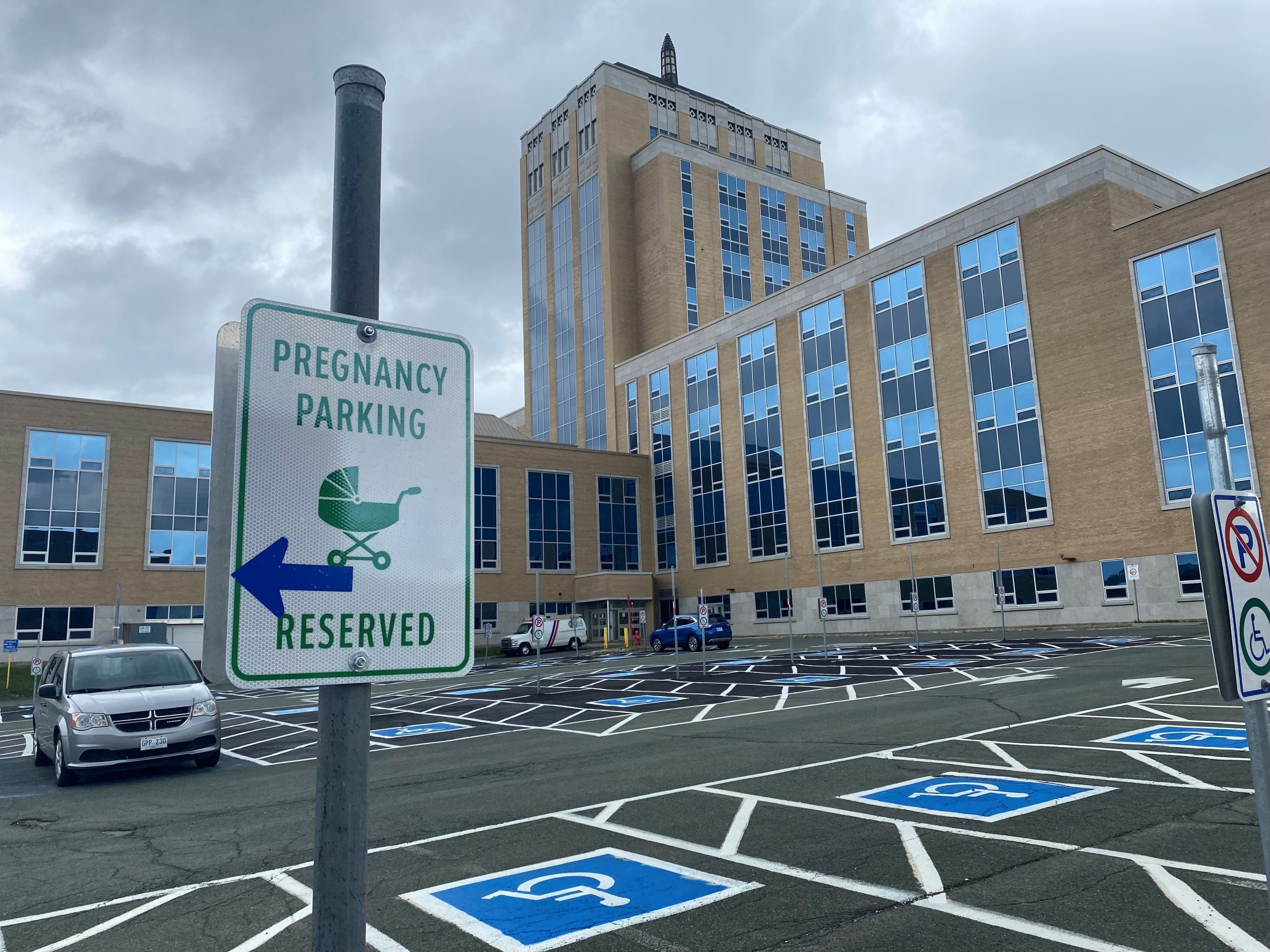New parking spaces for pregnant people installed at Confederation Building Complex in St. John’s.