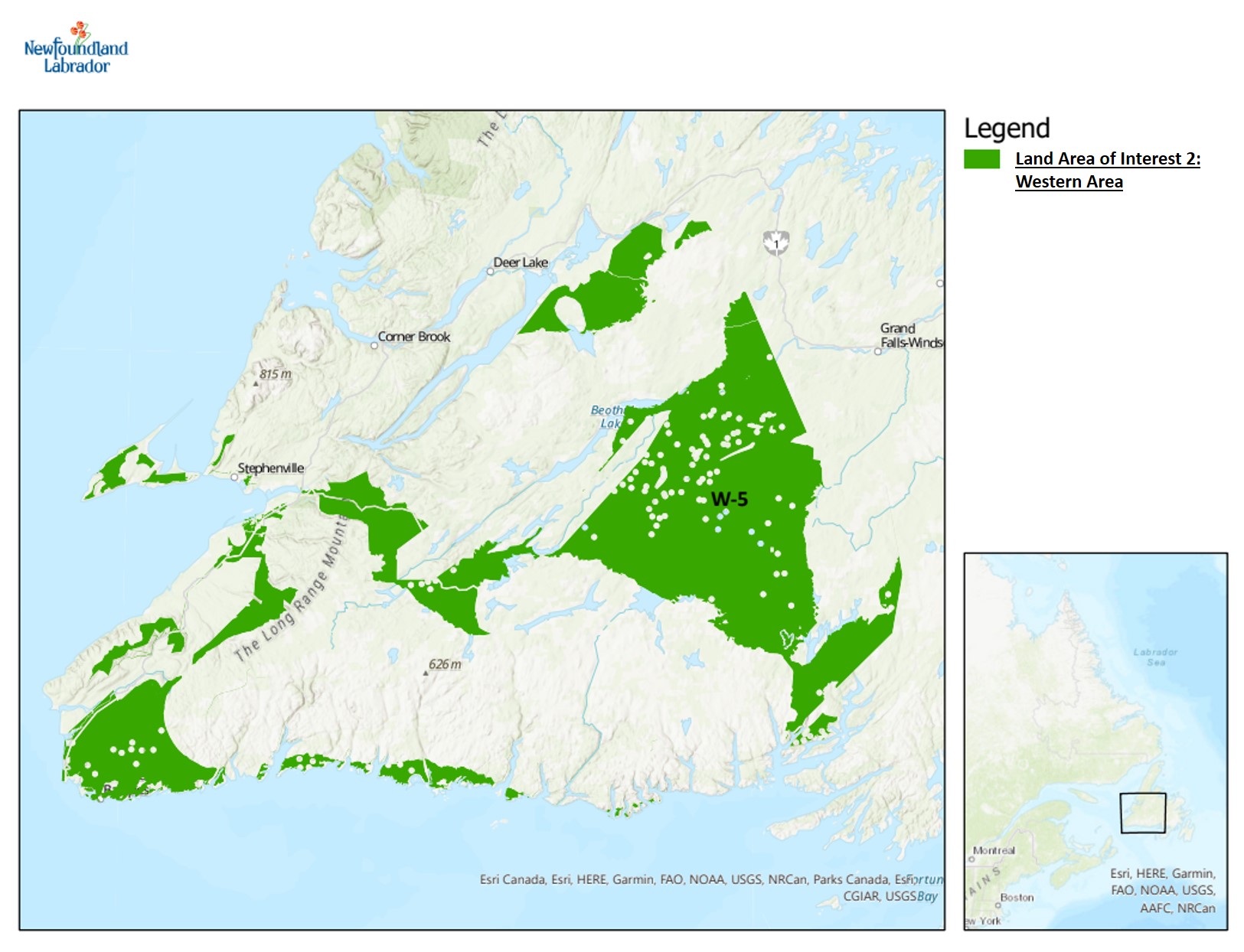 Land Area of Interest 2 - Western Area