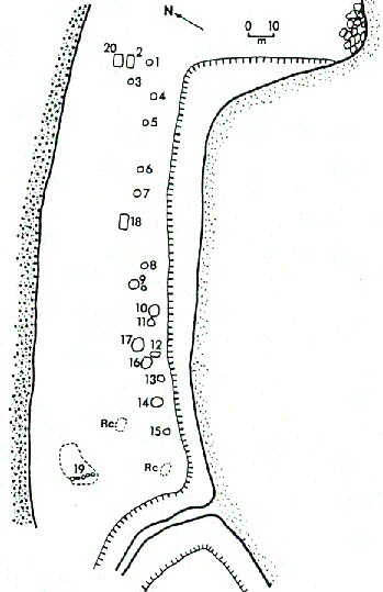 Finger Point-3 (HlCo-5), Sketch Map of Feature Distribution.
