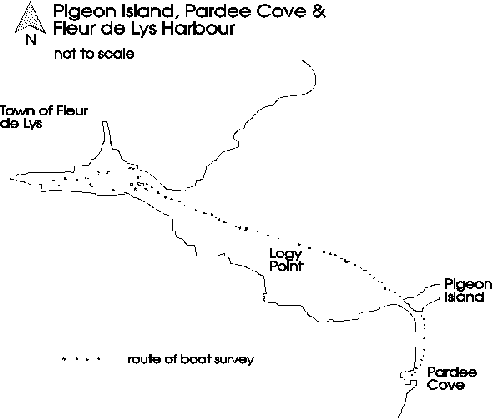 Pigeon Island, Pardee Cove and Fleur de Lys Harbour