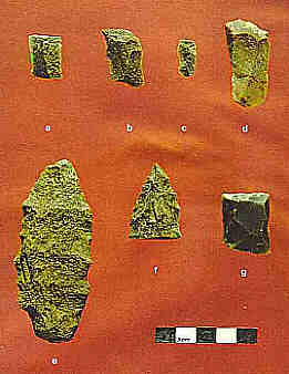 Selected lithic artifacts from Meshustun 1