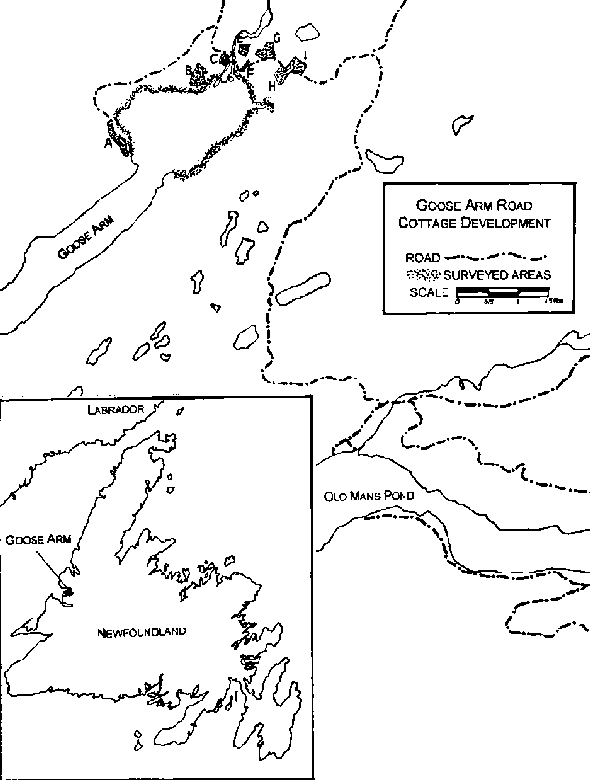 Goose Arm Surveyed Areas