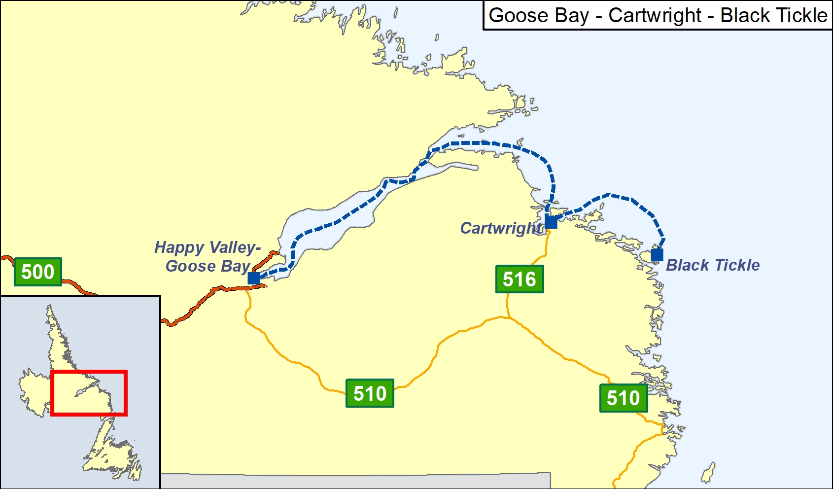 Goose Bay Cartright Black Tickle