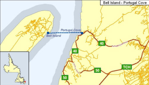 Ferry Route Bell Island